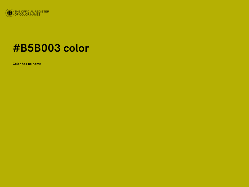 #B5B003 color image