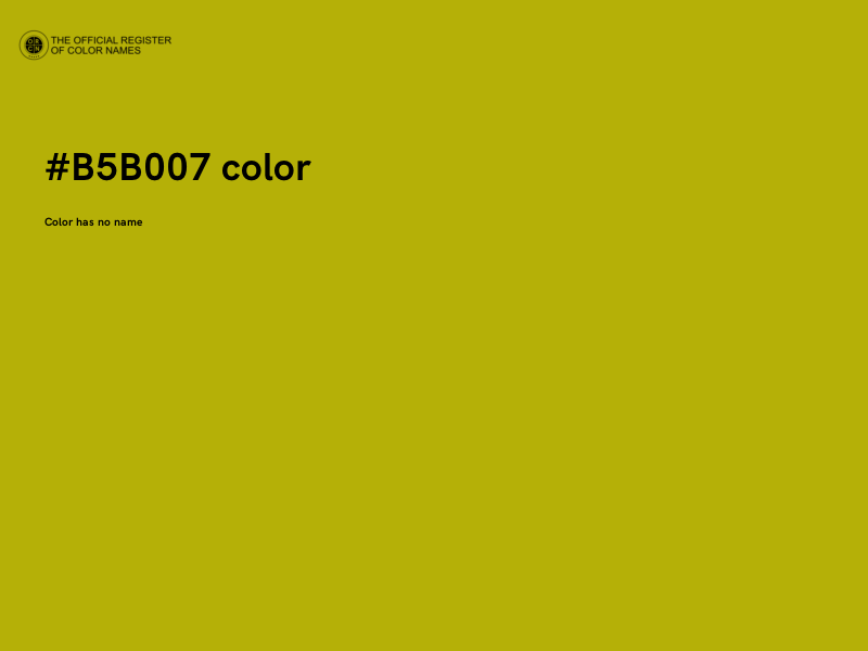 #B5B007 color image
