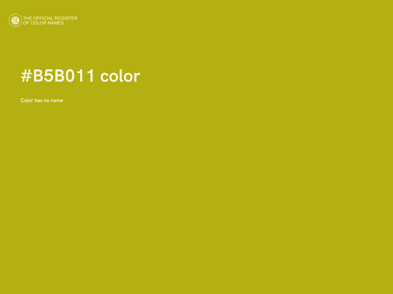 #B5B011 color image