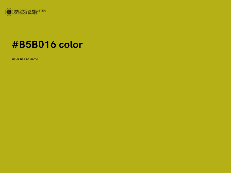 #B5B016 color image