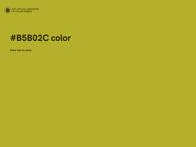 #B5B02C color image