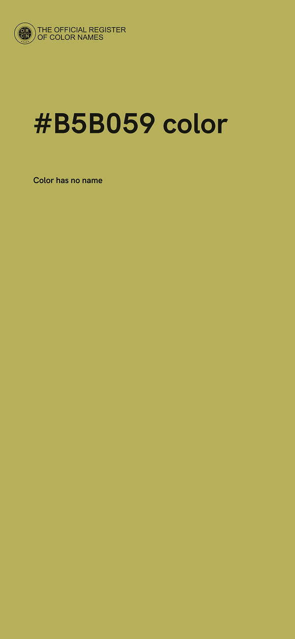 #B5B059 color image