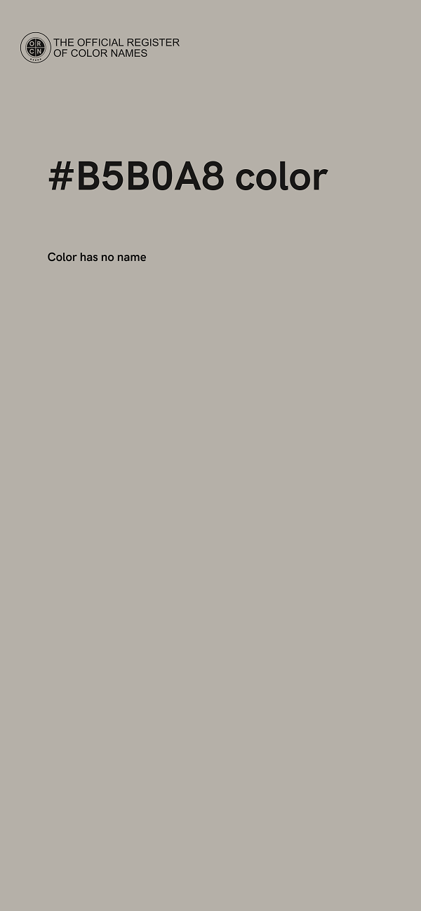 #B5B0A8 color image