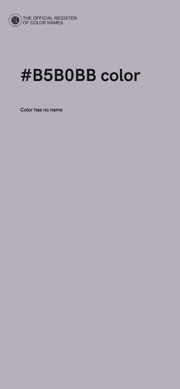 #B5B0BB color image