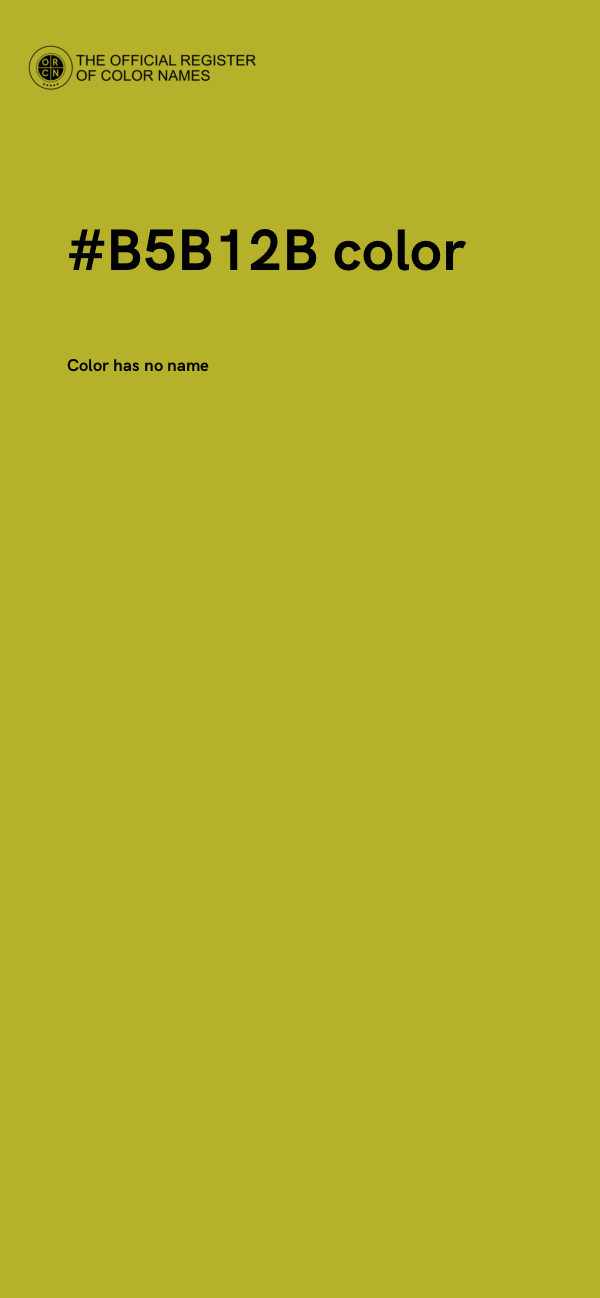 #B5B12B color image