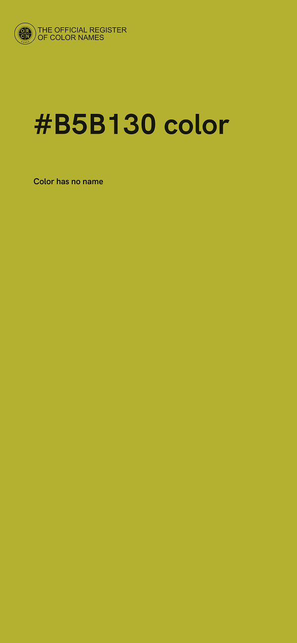 #B5B130 color image