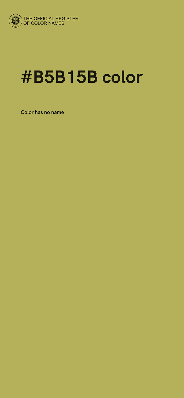 #B5B15B color image