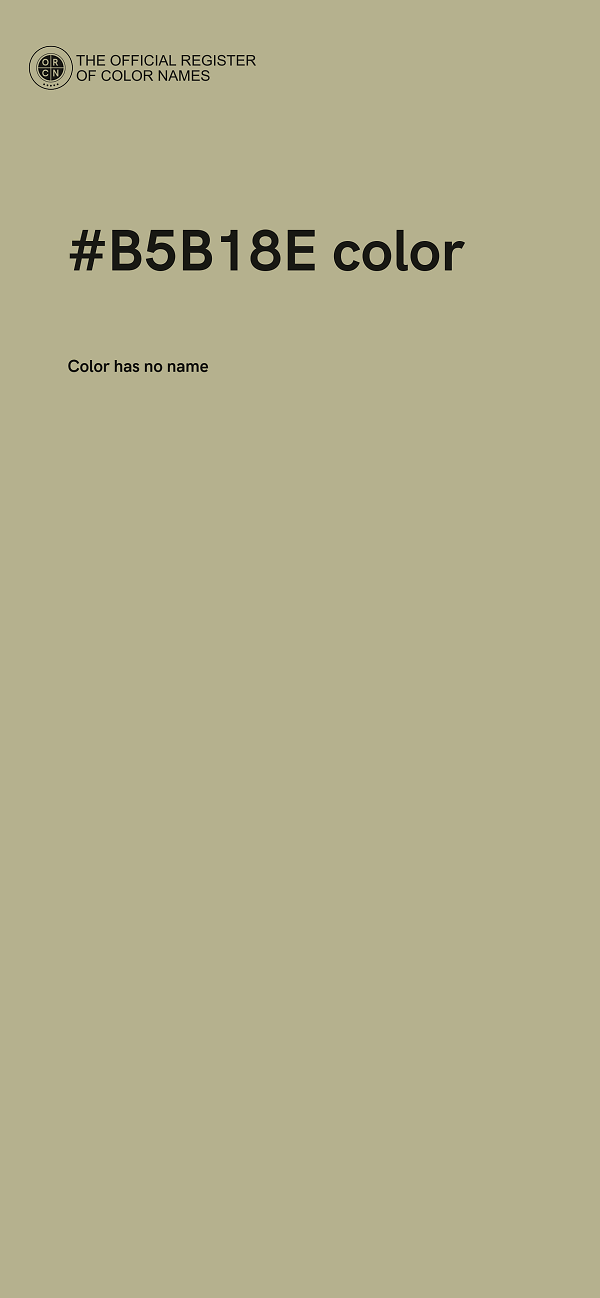 #B5B18E color image