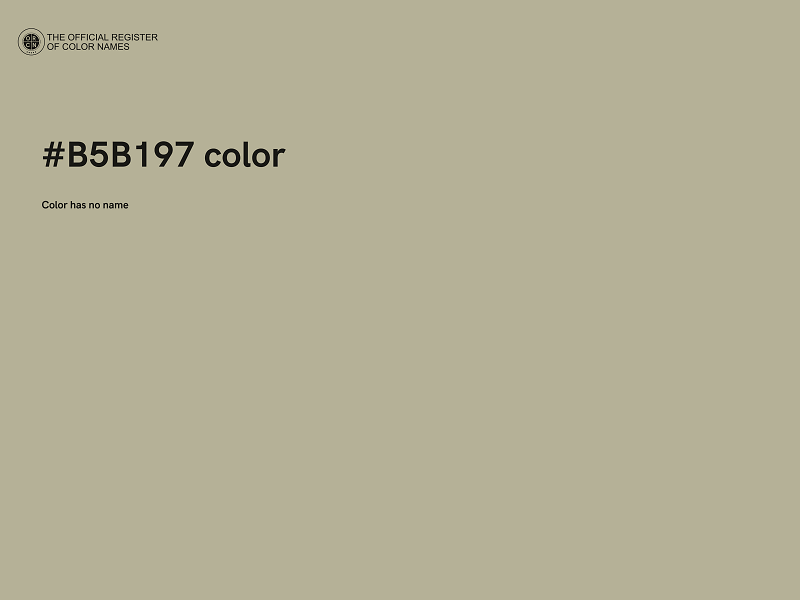 #B5B197 color image