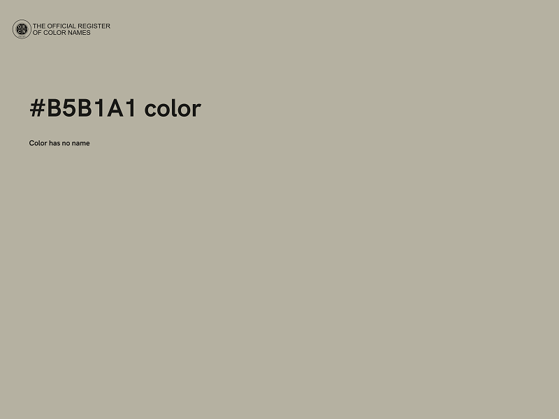 #B5B1A1 color image