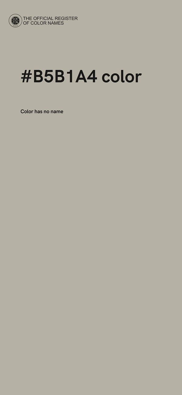 #B5B1A4 color image