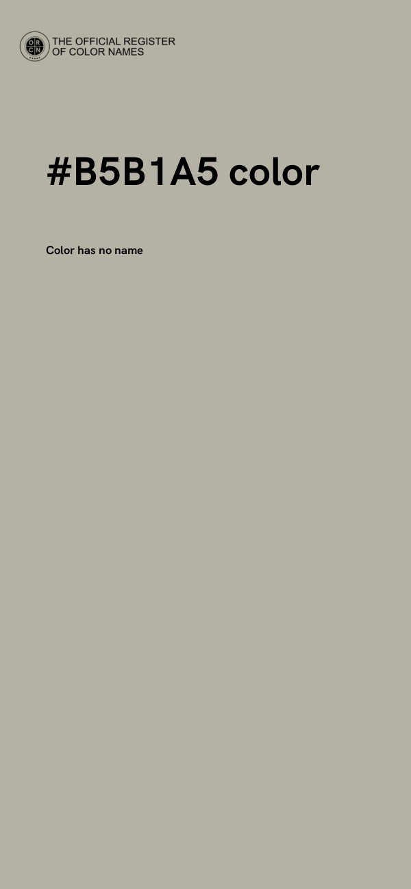 #B5B1A5 color image