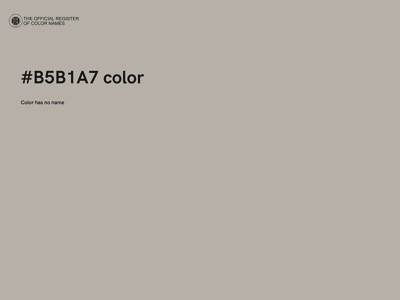 #B5B1A7 color image