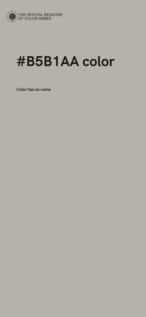 #B5B1AA color image