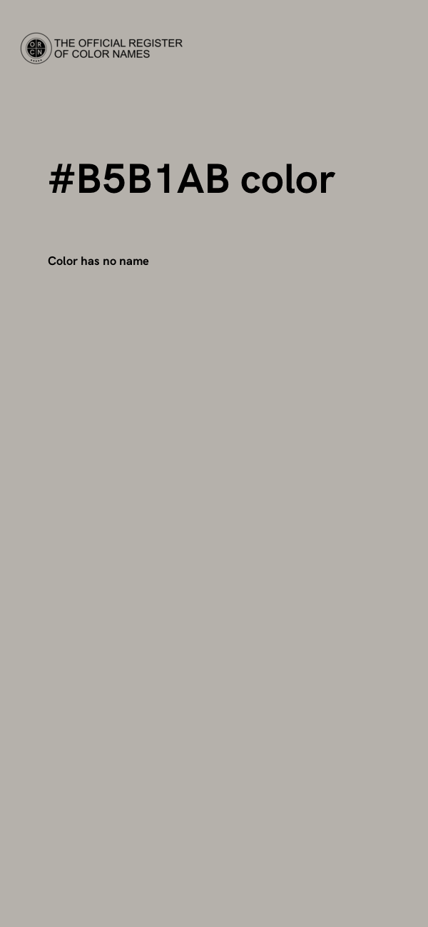 #B5B1AB color image