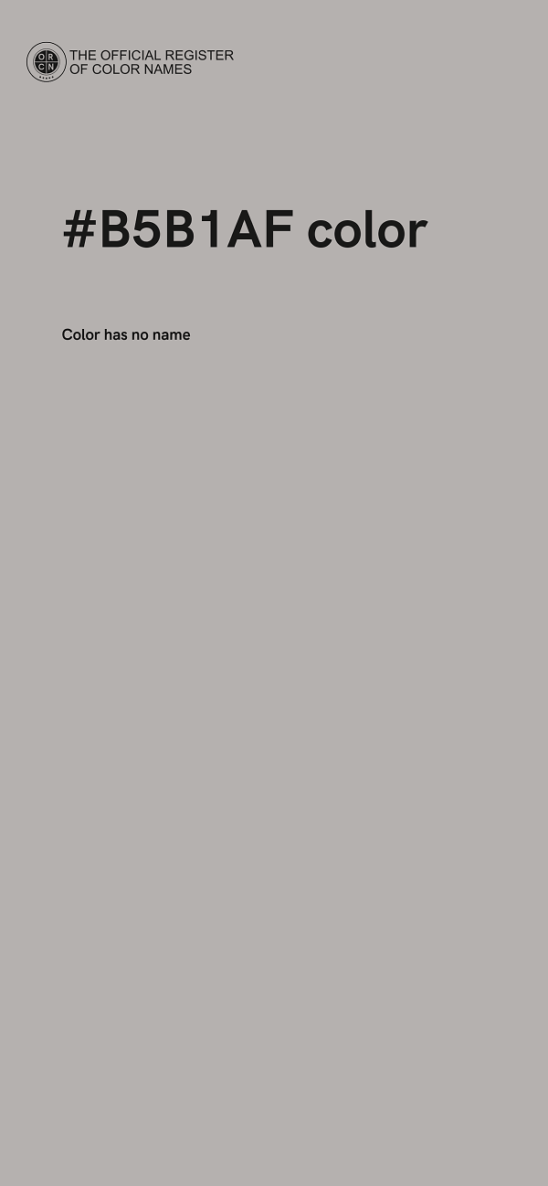#B5B1AF color image