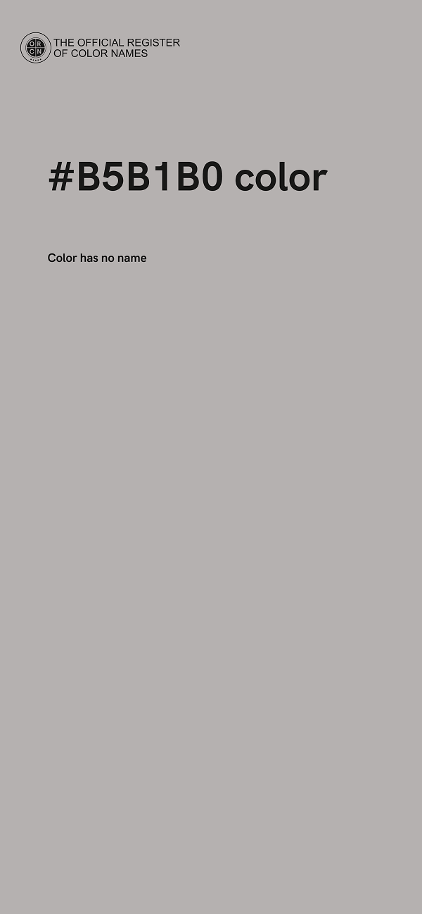 #B5B1B0 color image
