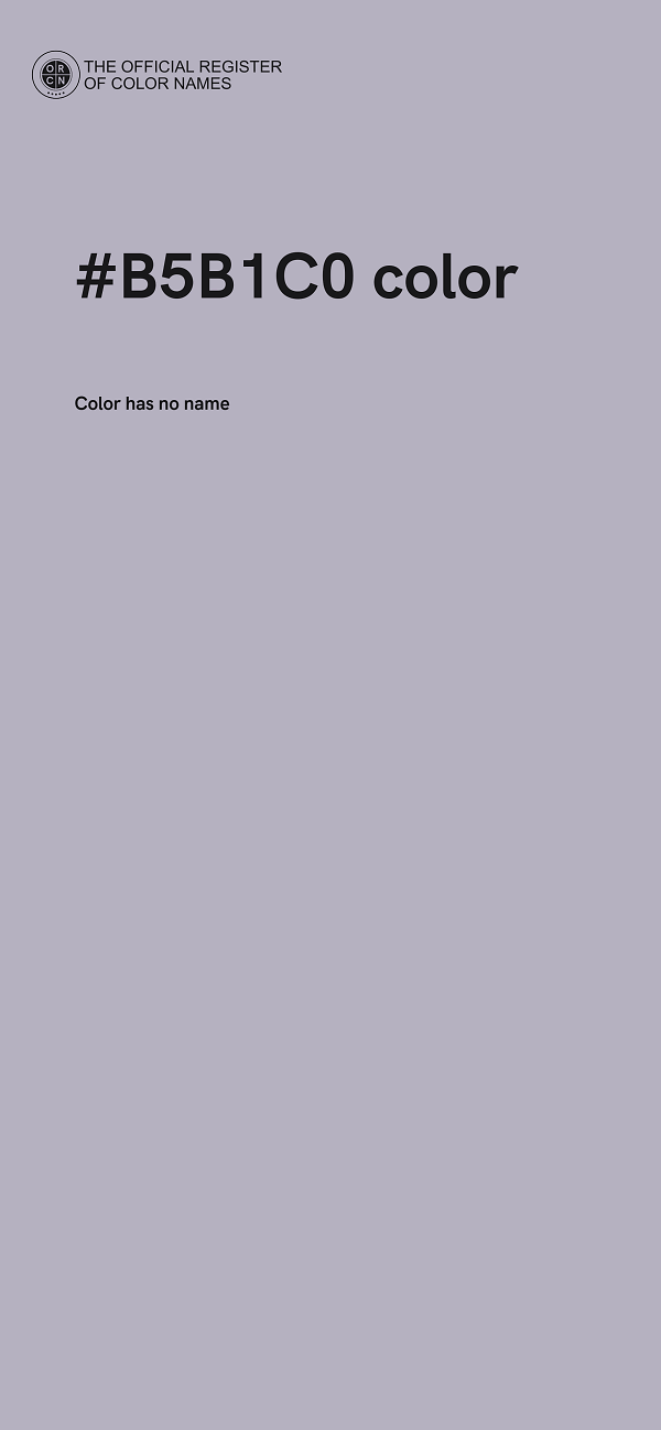 #B5B1C0 color image