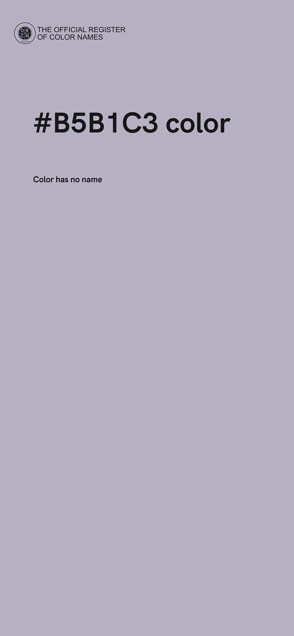 #B5B1C3 color image