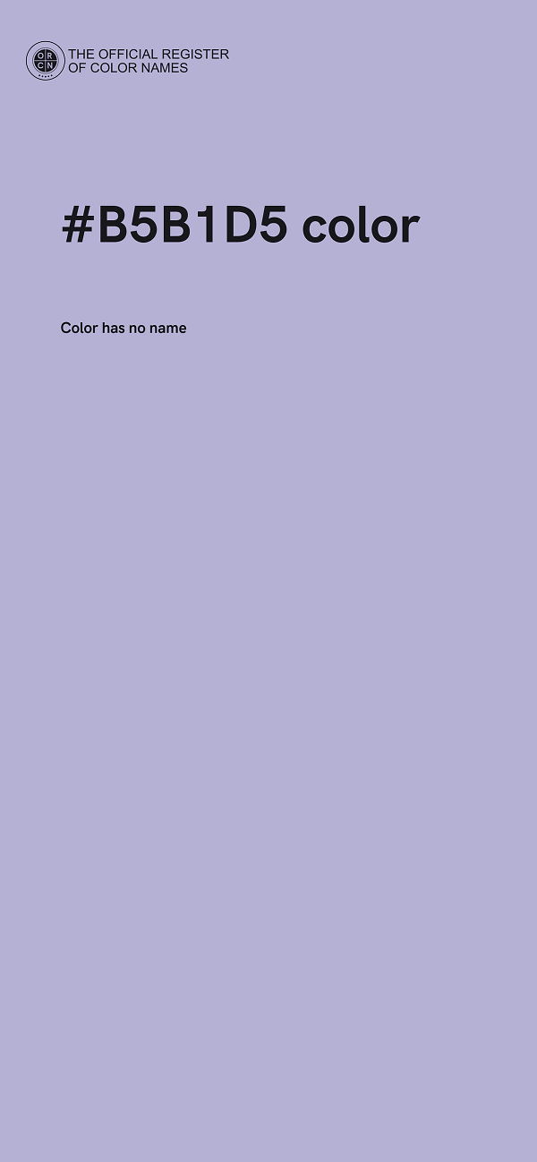#B5B1D5 color image