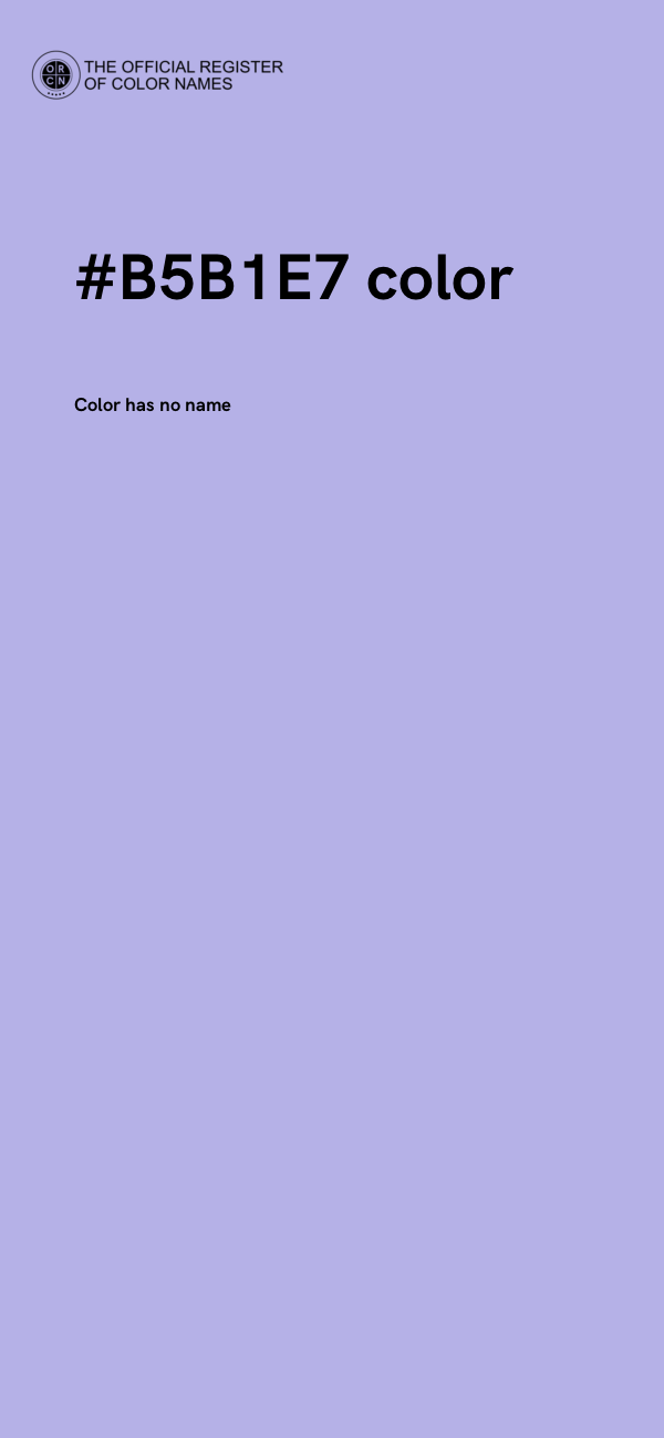 #B5B1E7 color image