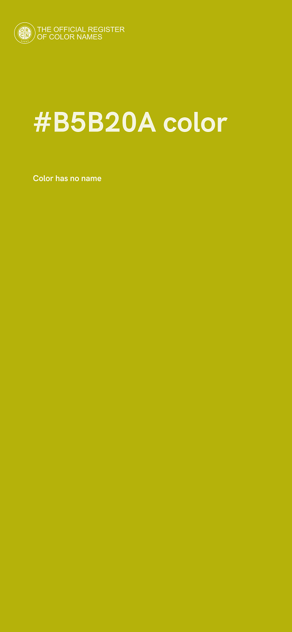 #B5B20A color image
