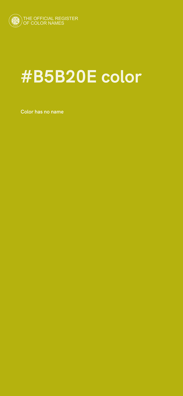 #B5B20E color image
