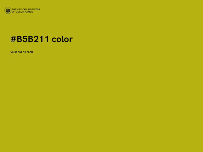 #B5B211 color image