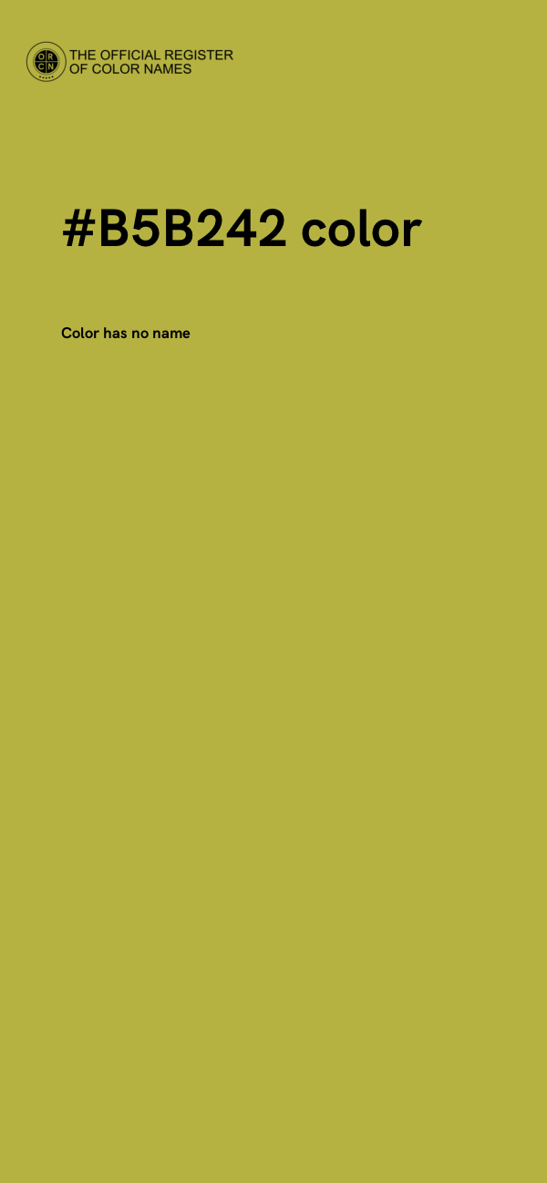 #B5B242 color image