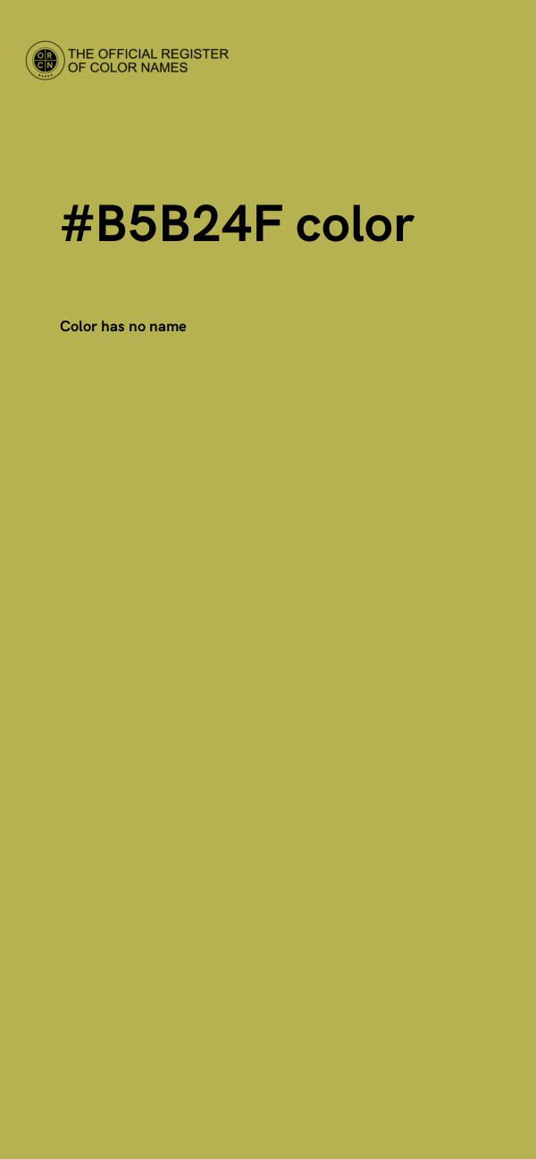 #B5B24F color image