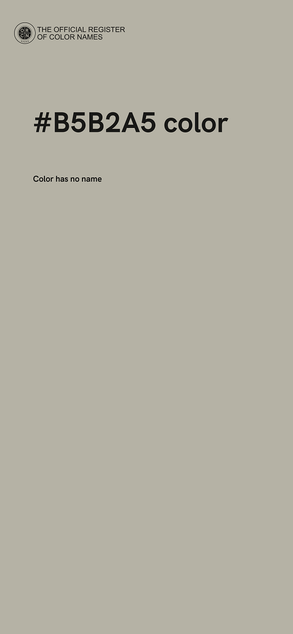 #B5B2A5 color image