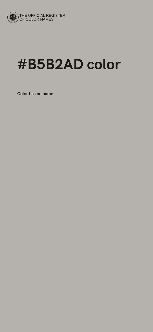 #B5B2AD color image
