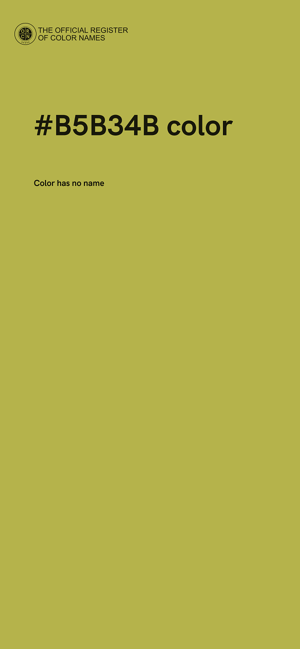 #B5B34B color image