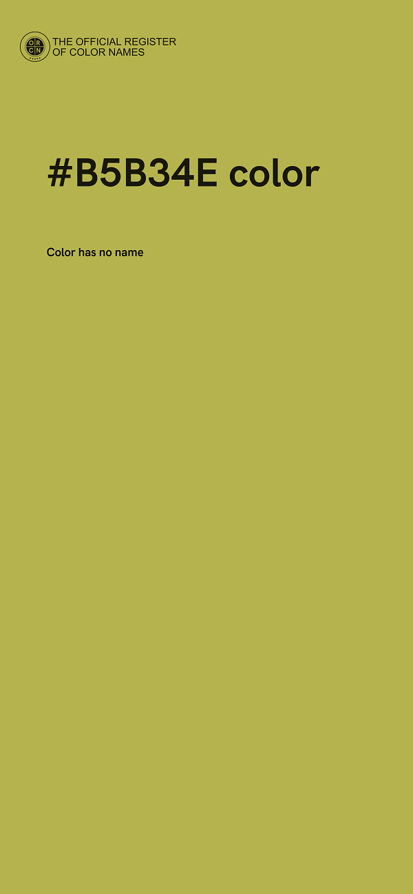 #B5B34E color image