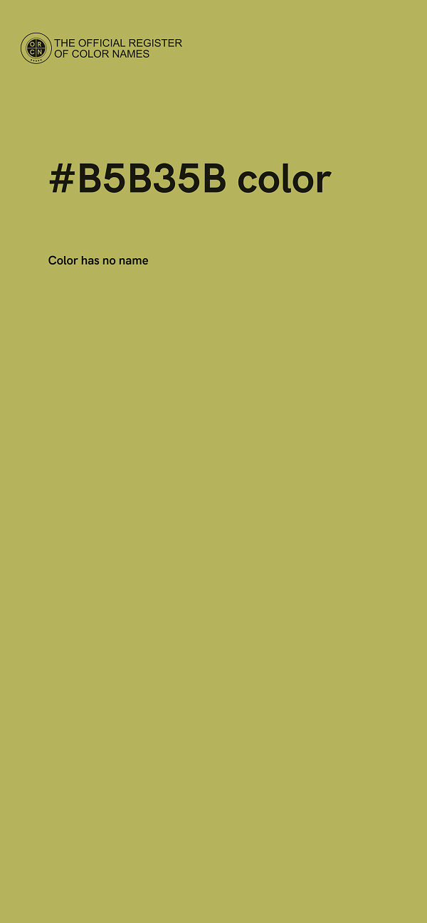 #B5B35B color image