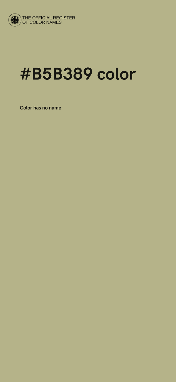 #B5B389 color image