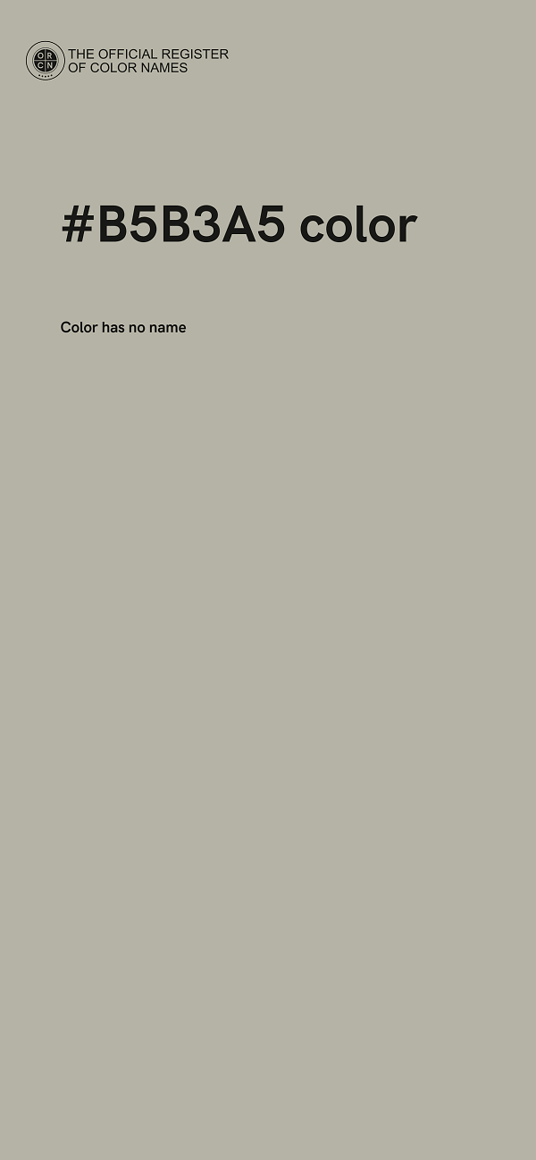 #B5B3A5 color image