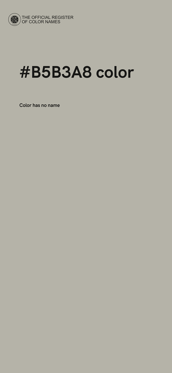 #B5B3A8 color image