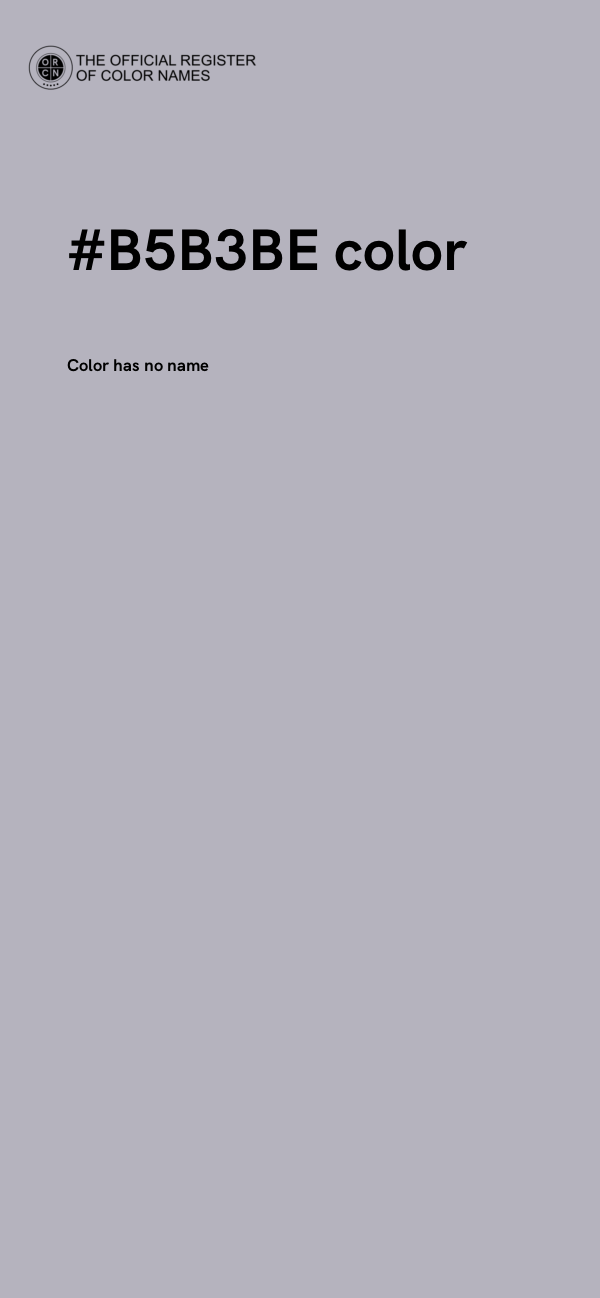 #B5B3BE color image