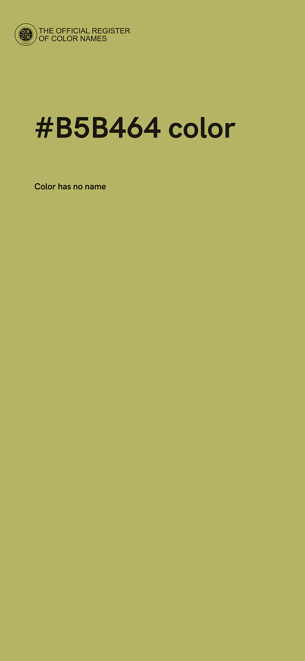 #B5B464 color image