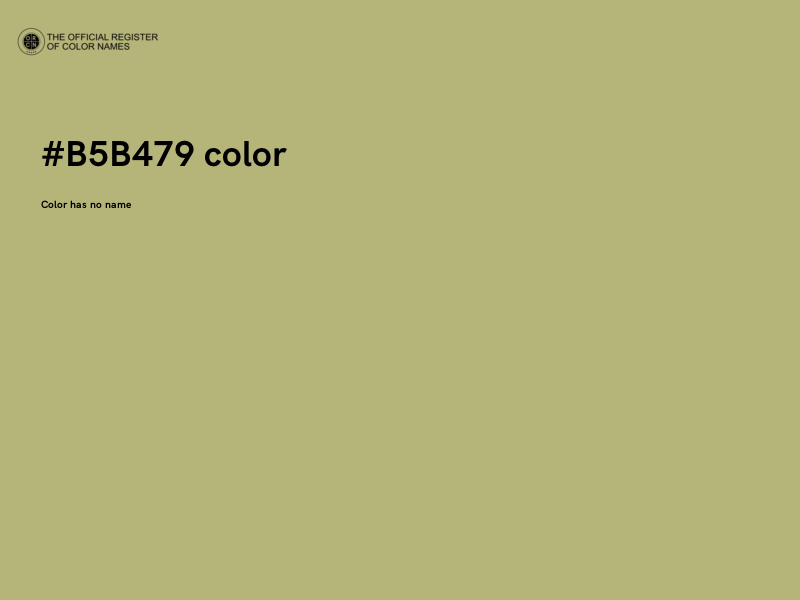 #B5B479 color image