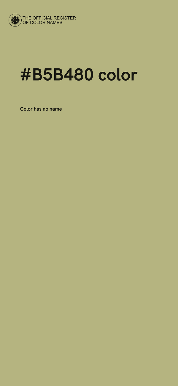#B5B480 color image