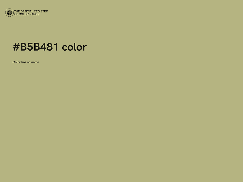 #B5B481 color image