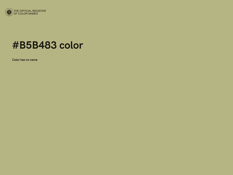 #B5B483 color image