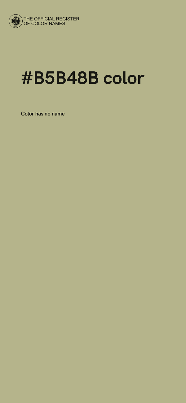 #B5B48B color image