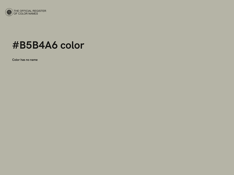 #B5B4A6 color image