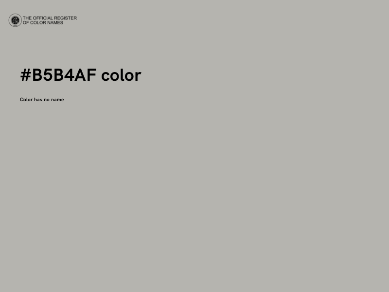 #B5B4AF color image