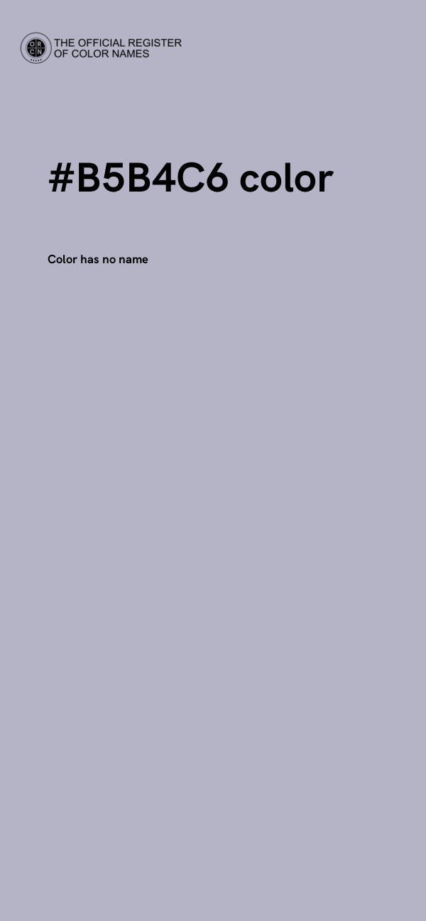 #B5B4C6 color image