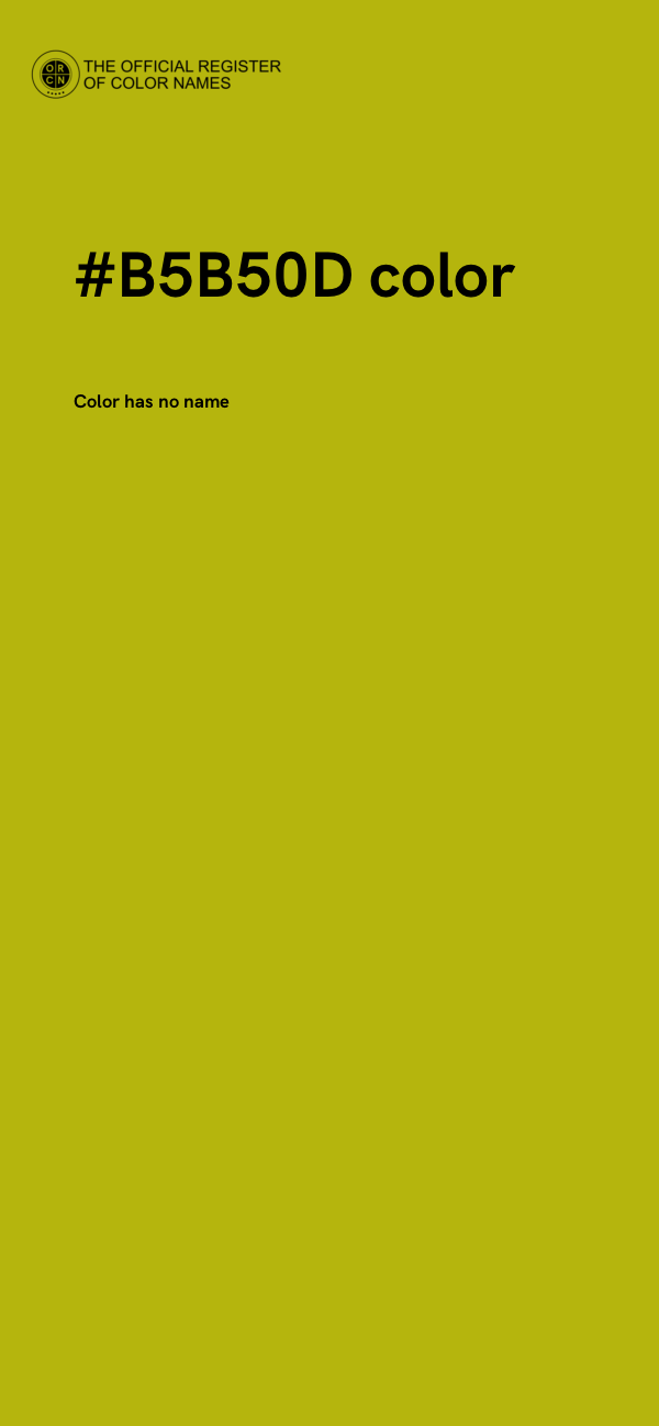 #B5B50D color image