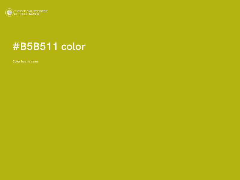 #B5B511 color image